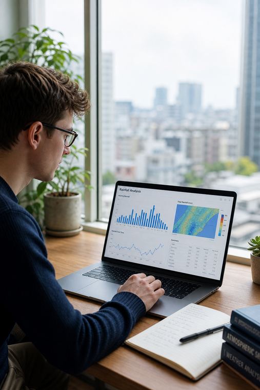 Pesquisadores analisando mapas e dados em ambiente de laboratório